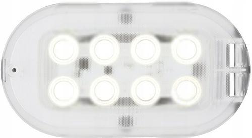LENA LIGHTING Oprawa kanałowa LED, Oval Pro 3,4W, 4000K, 370lm, IP44, biała