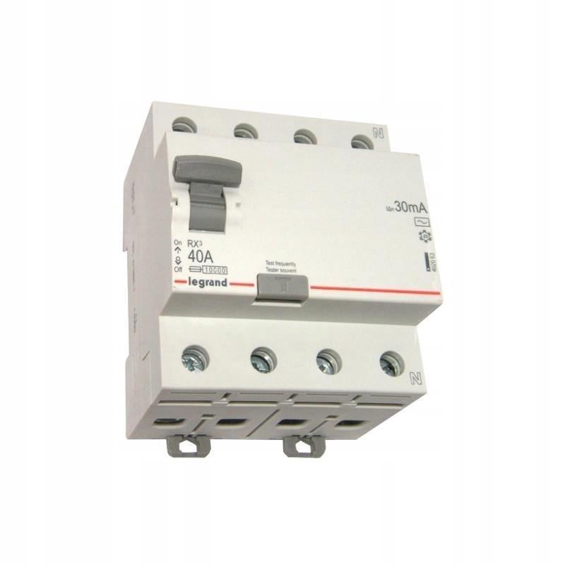 LEGRAND Wyłącznik różnicowoprądowy RX3 4P 40A 30MA TYP AC