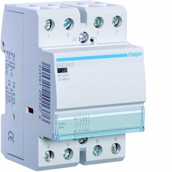 HAGER Stycznik 230VAC 4NC 40A AC-7a/b