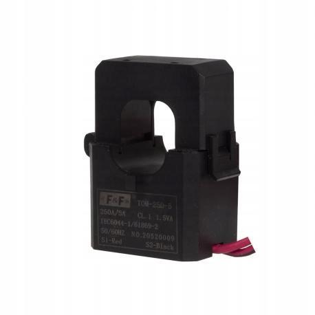 F&F Miniaturowy przekładnik prądowy z otwieranym rdzeniem 250-5A TOM-250-5