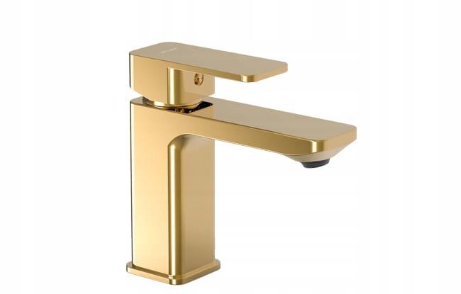 Bateria umywalkowa Valvex Loft Gold stojąca ze spustem click-clack