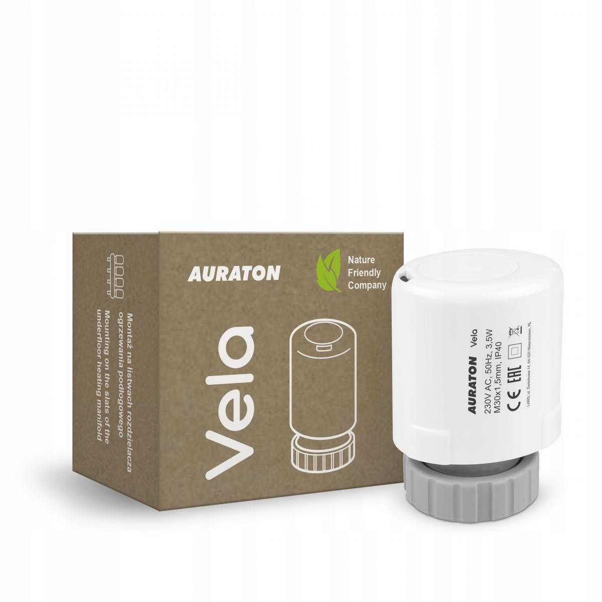 AURATON Vela - siłownik termoelektryczny, (następca modelu TE230-30 PRO)
