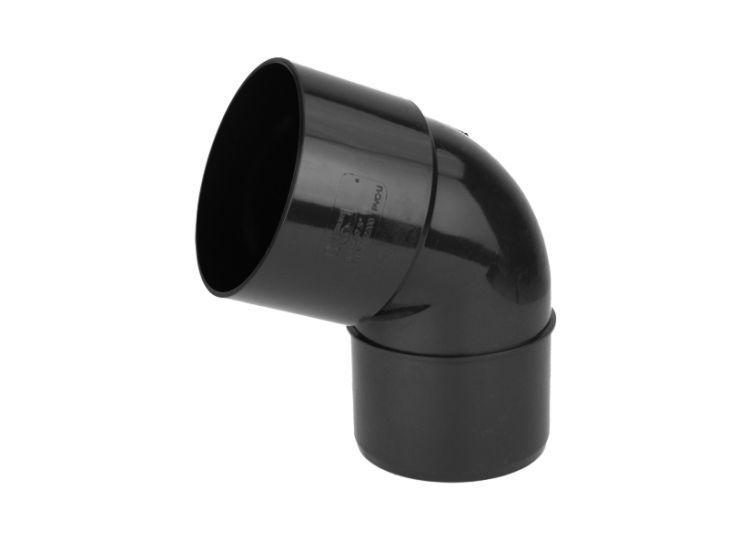 KACZMAREK Kolano drenarskie PVC DN/OD 125/90, kolor czarny