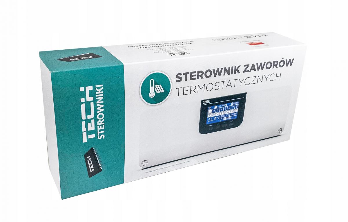 Sterownik zaworów termostatycznych przewodowo/bezprzewodowo TECH L-X Wi-Fi