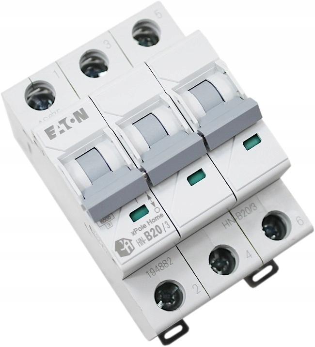 EATON Wyłącznik nadprądowy 6kA HN-B6/3
