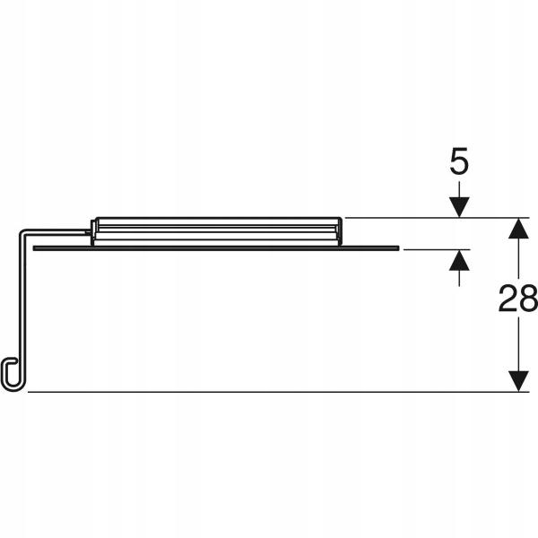 KOŁO Lustro uchylne Lehnen Funktion lewe 600x450x5 mm