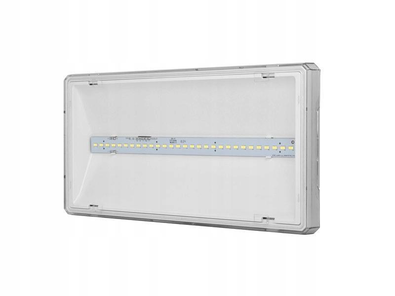 AWEX Oprawa EXIT L IP65 LED 6W 425lm 1h jednozadaniowa AT biała