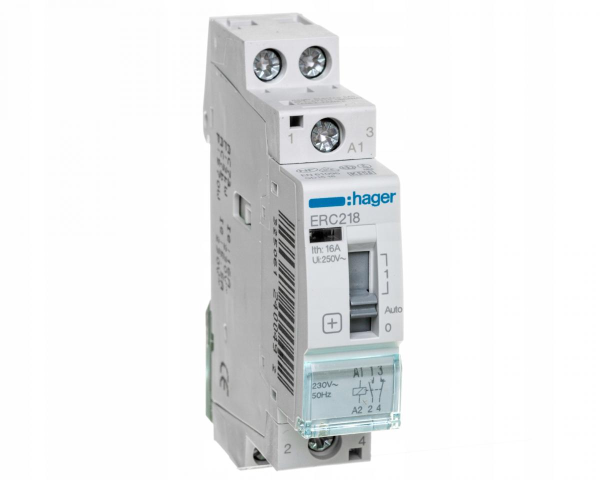 HAGER Przekaźnik instalacyjny 230VAC 1NO+1NC 16A