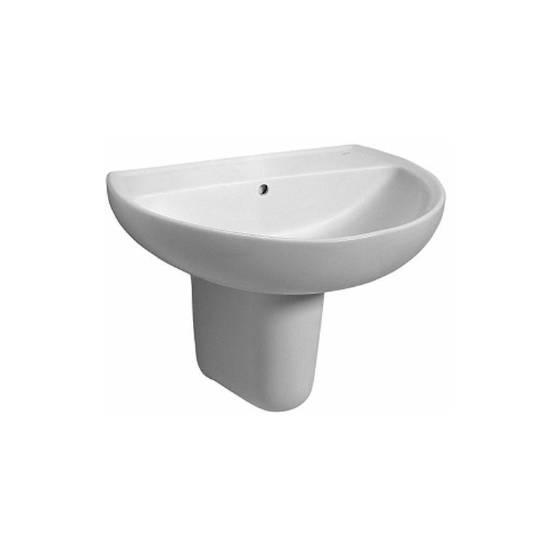 KOŁO Umywalka GEBERIT Rekord z przelewem 600 x 455 mm biała