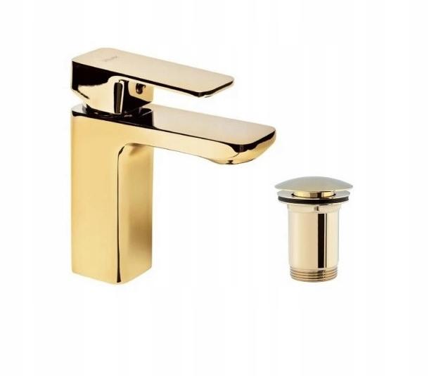 Bateria umywalkowa Valvex Loft Gold stojąca ze spustem click-clack