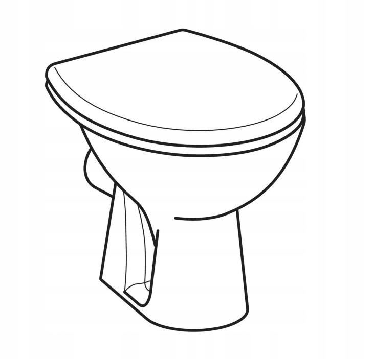 GEBERIT Zestaw stojącej miski WC dla dzieci Bambini z deską sedesową