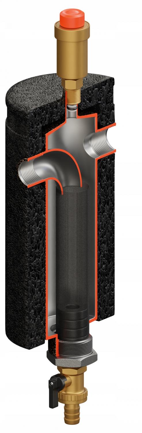 Filtroodmulnik magnetyczny Dryl 1'' 37 kW - ocieplony