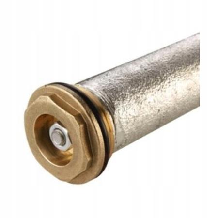 Anoda magnezowa 38x600 z korkiem 5/4 mosiężnym