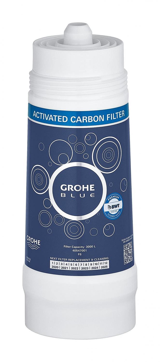 GROHE Filtr z węglem aktywnym wydajność 3000 L GROHE Blue chrom