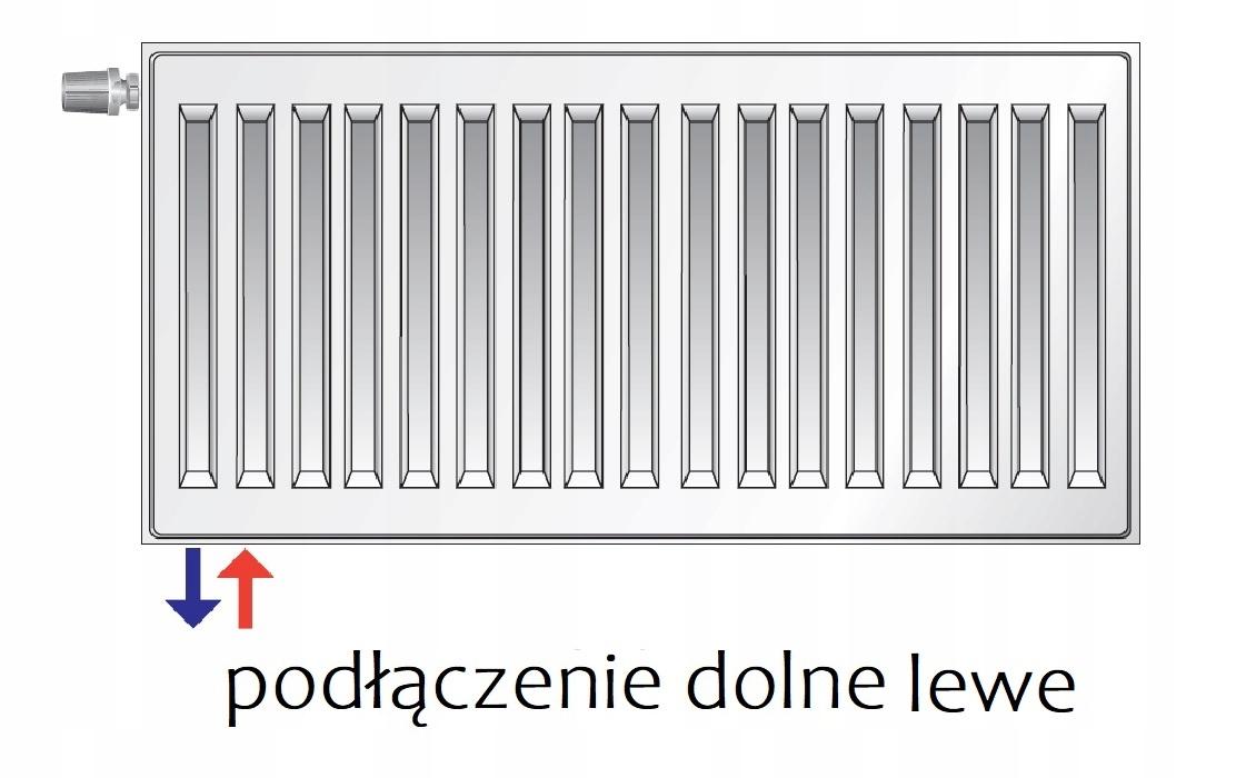 PURMO CV11 600x500 V 11 dolny lewy 7035 SZARY