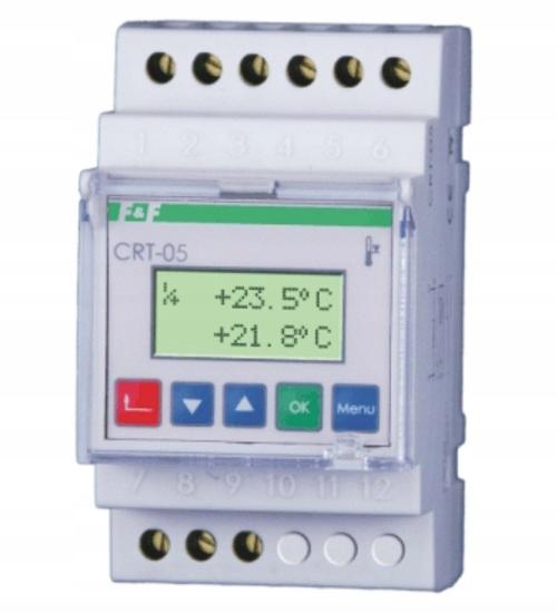 Regulator temperatury CRT-05 zakres temperatur -100-400°C montaż na szynie