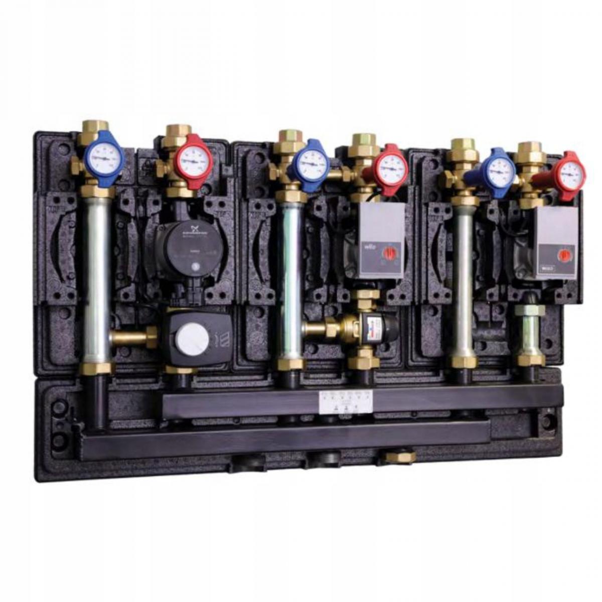 Rozdzielacz do grup pompowych HK20/HKM20, 3 obiegi, do 38 kW (?t = 20 K).