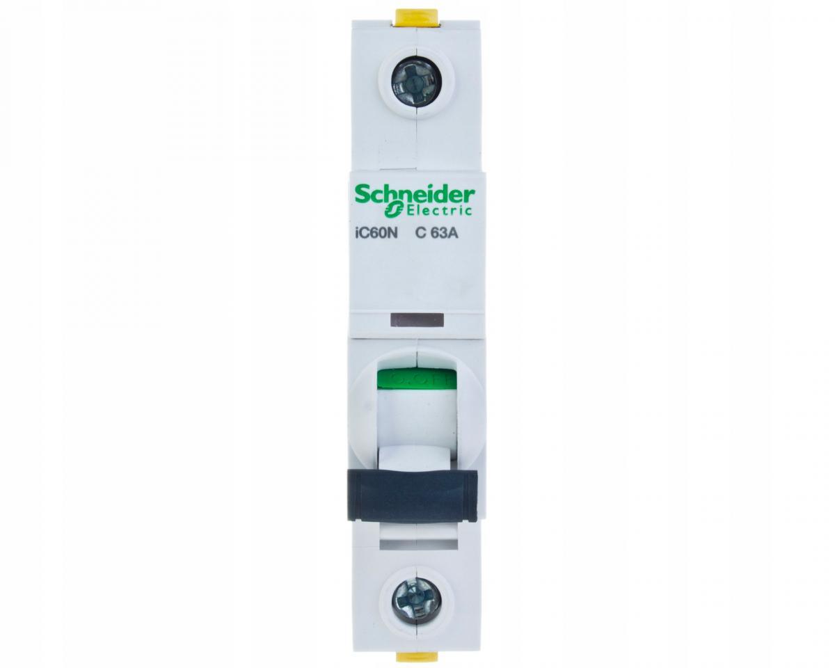 SCHNEIDER ELECTRIC Wyłącznik nadprądowy iC60N-C63-1 C 63A 1-biegunowy