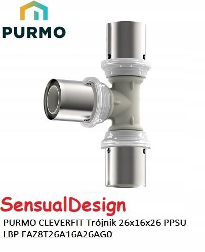 PURMO Trójnik PURMO CLEVERFIT PPSU LBP 26x16x26