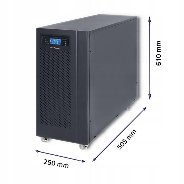 QOLTEC Zasilacz awaryjny UPS On-line Pure Sine Wave 10kVA 8kW LCD USB