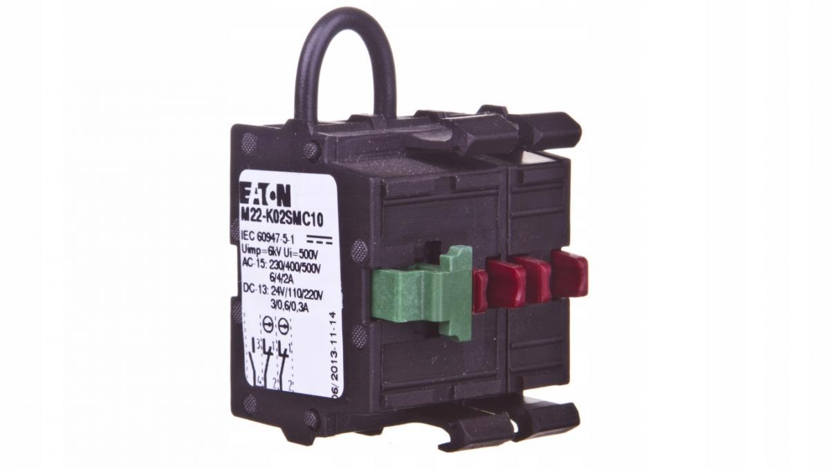 EATON Element stykowy - M22-K02SMC10 z samokontrolą 1Z.2R
