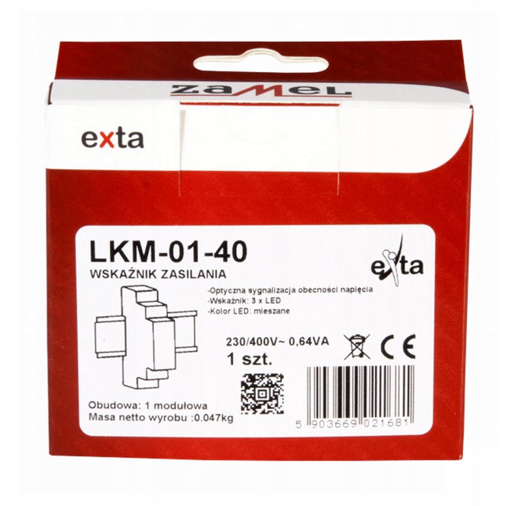 Wskaźnik zasilania 230V/400V LED czerwona/zielona/żółta TN Typ: LKM-01-40