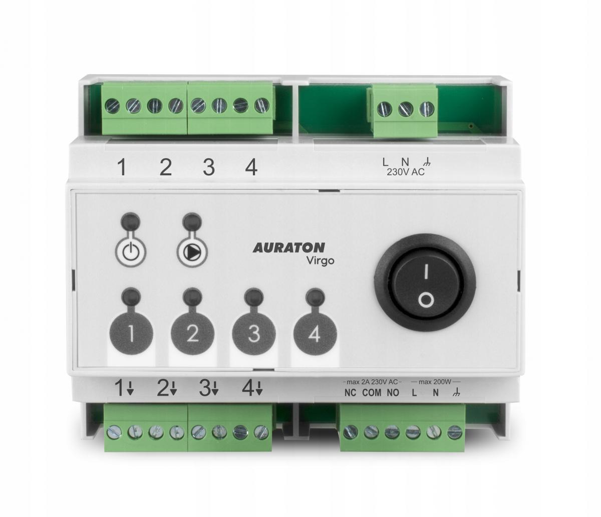 Listwa ster. 4 siłownikami do montażu w szafkach instalacyjnych LARS Virgo