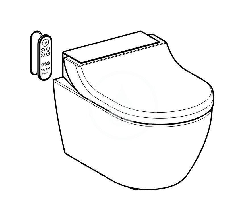 Urządzenie WC GEBERIT AquaClean Tuma Comfort 36 x 55.3 x 34 cm biały alpin