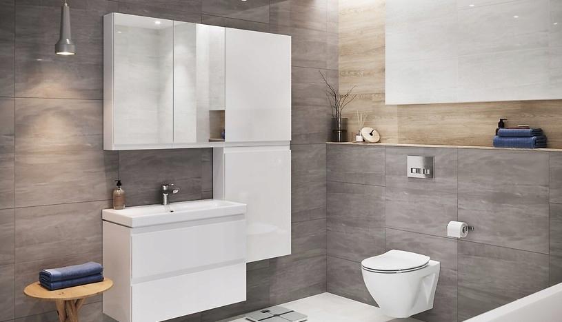 Zestaw 977 Moduo 60 biały (szafka + umywalka)