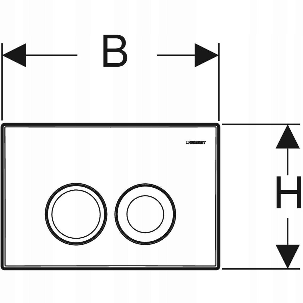 Przycisk spłuczki Geberit Delta25 Chrom 48h