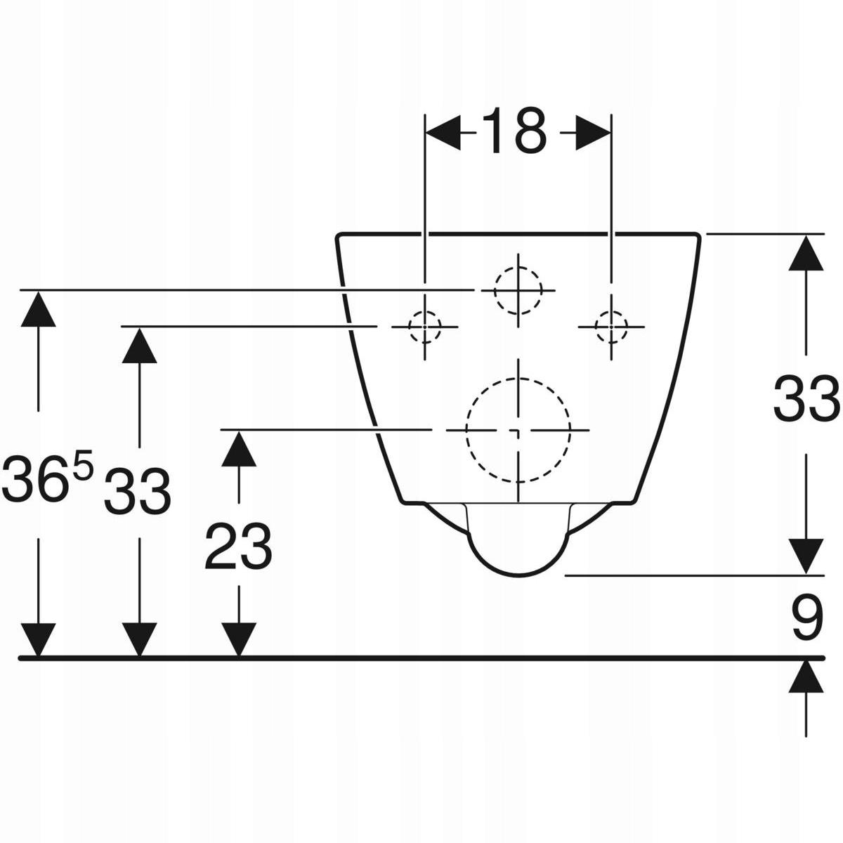 GEBERIT Zestaw stelażowy Duofix Basic Smyle Square krótka