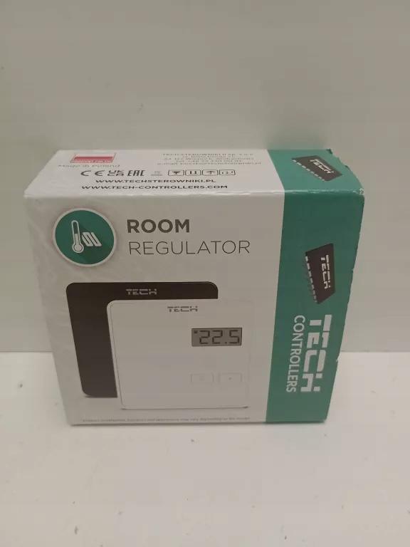 Regulator pokojowy dwustanowy przewodowy TECH ST-294 v1 biały