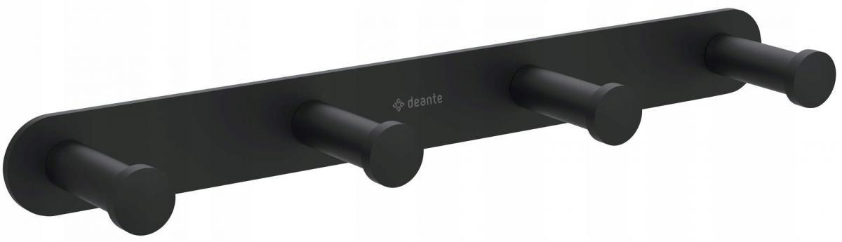 Haczyk poczwórny Jaśmin na listwie, nero