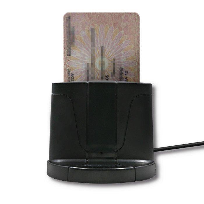 QOLTEC Inteligentny czytnik chipowych kart ID SCR-0632, USB typu C, 50632
