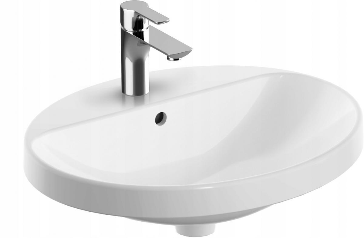 Umywalka Variform wpuszczana w blat, owalna, B55 cm, H17.8 cm, T45 cm, z pr