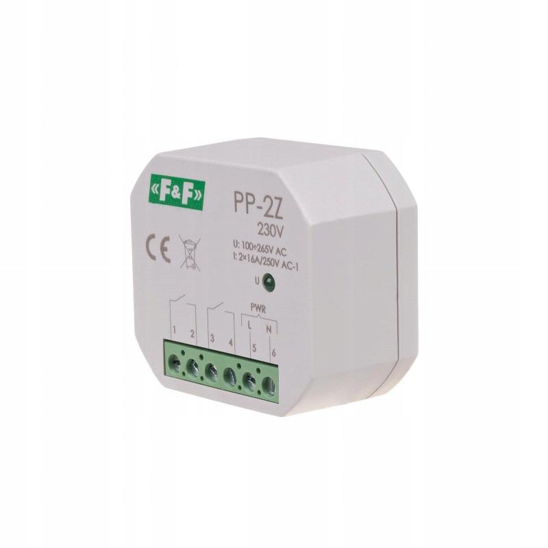 Przekaźnik elektromagnetyczny, 2Z 16A, montaż podtynkowy,w obud.PDT,U=100-2