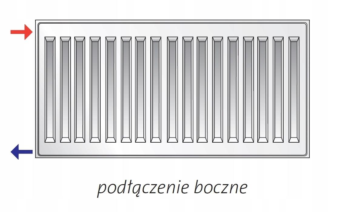 POLSKI Grzejnik stalowy 1 - płytowy PURMO C11 550x1600 C 11 BOCZNY 48h