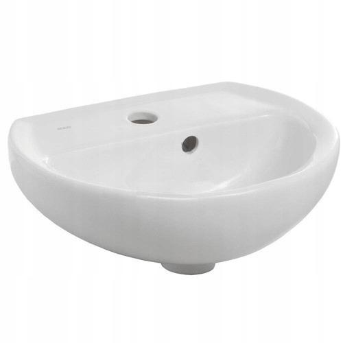 KOŁO Umywalka GEBERIT Rekord z otworem z przelewem 400 x 330 mm biała