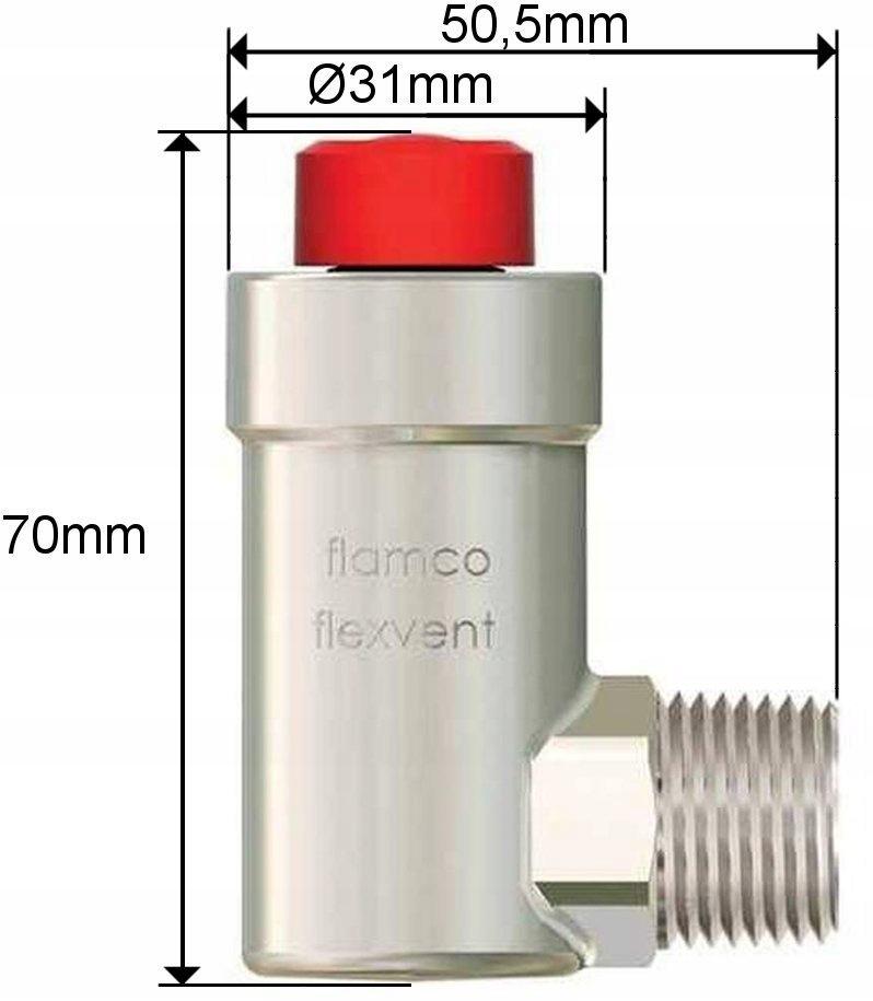 Flexvent 1/2 Odpowietrznik automatyczny, kątowy
