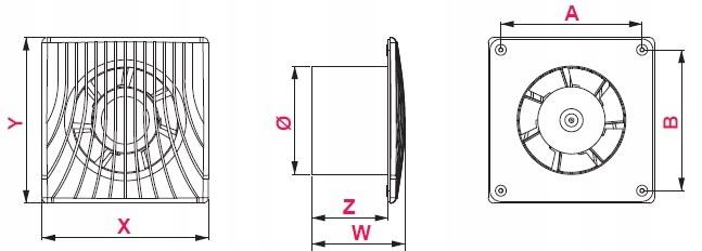 AWENTA Wentylator wyciag.WA150H - HIGROSTAT