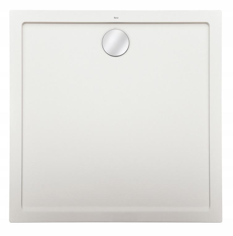 Brodzik konglomeratowy STONEX kwadratowy 80x80x3.5cm ROCA AERON zaw syfon