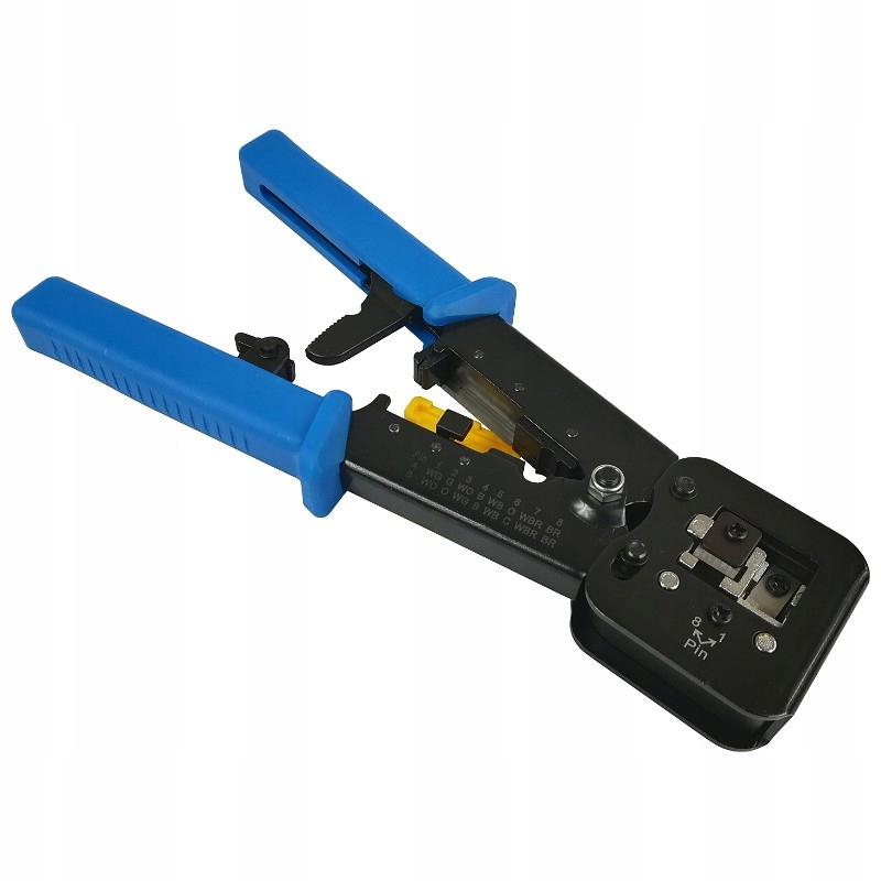 Zaciskarka 8P/6P/4P (RJ45/RJ12/RJ11) do wtyków przelotowych typu EZ ALANTEC
