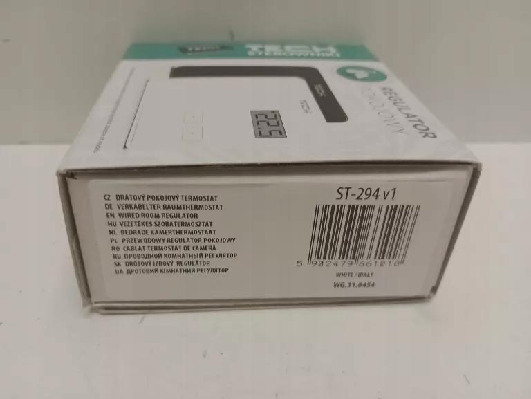 Regulator pokojowy dwustanowy przewodowy TECH ST-294 v1 biały