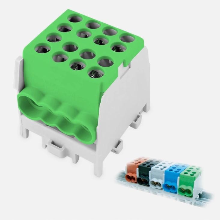 TRYTYT Zacisk przewodu głównego Hlak 35-1/6-p zielony.2x35mm2/6x25mm4