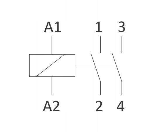 Stycznik modułowy ST25-20/24 stycznik modułowy styki 2NO I=25A nap. Cewki U
