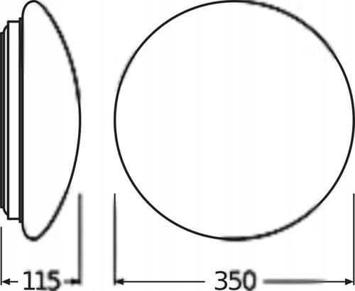 LEDVANCE Plafon LED SURFACE CIRCULAR 350 18W 4000K 1440lm, IP44, biały
