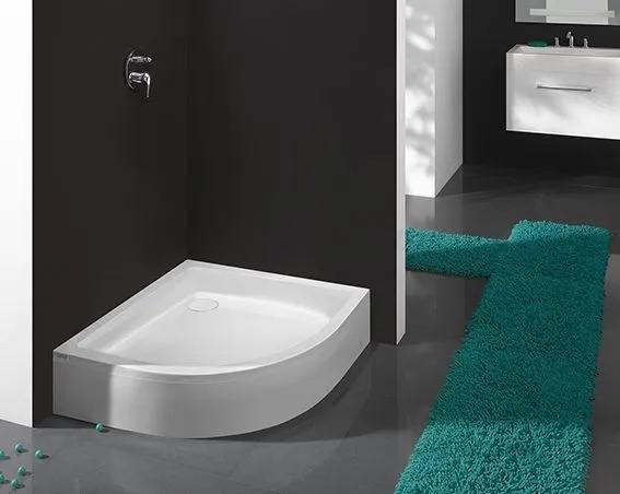 Brodzik akryl półokrągły SANPLAST Free Line BP/FREE 80x80x2,5+STB biały