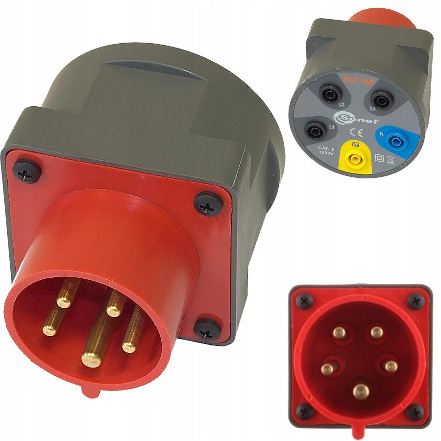 SONEL Adapter AGT-16A gniazda bananowe 5-pin