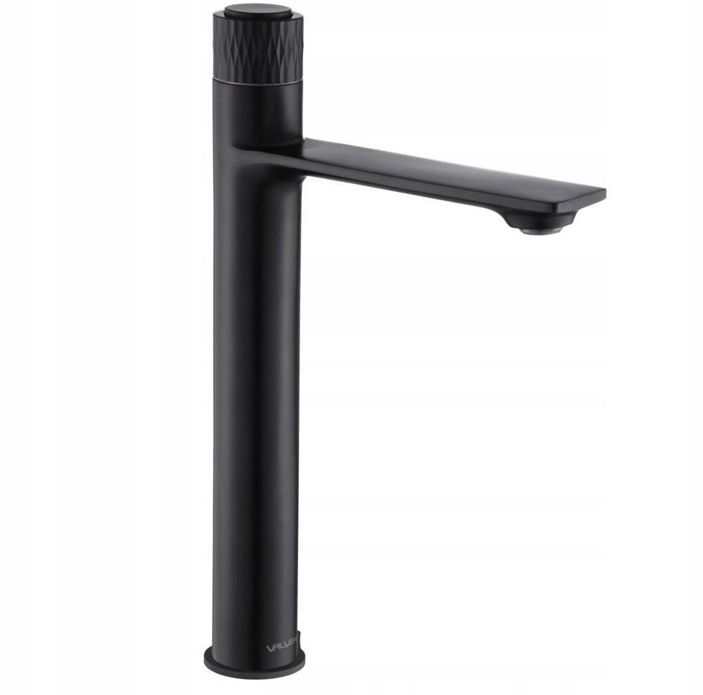 DECOR BLACK Bateria umywalkowa stojąca, nablatowa, wysoka