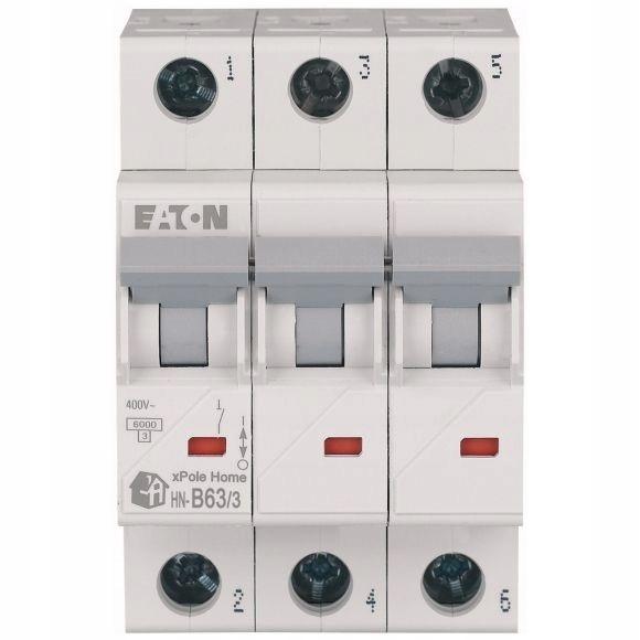 EATON Wyłącznik nadprądowy 6kA HN-B63/3
